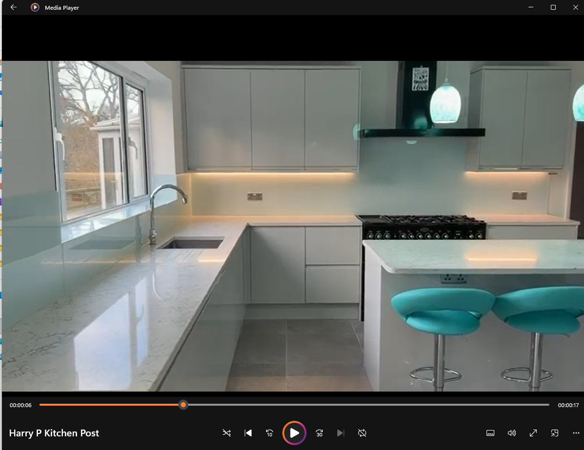 Apple white splashback